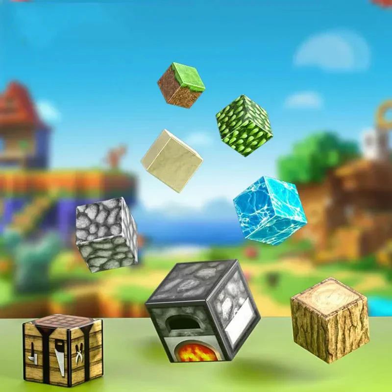 Kit Completo +75 Bloques Magnéticos de Construcción de Minecraft