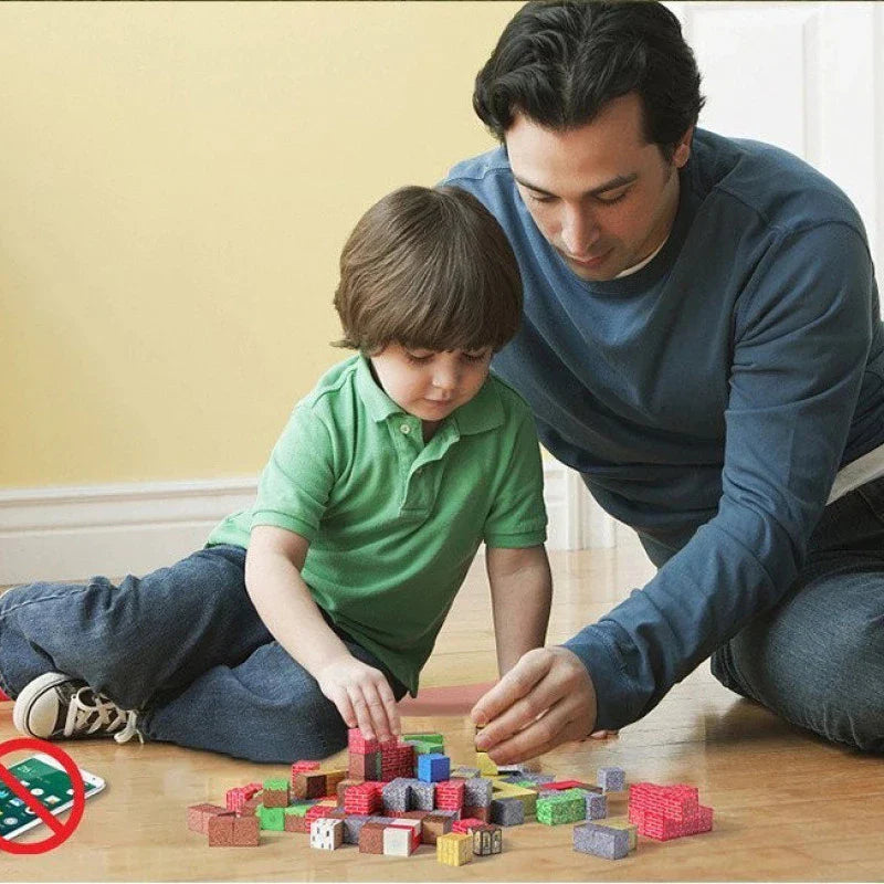 Kit Completo +75 Bloques Magnéticos de Construcción de Minecraft